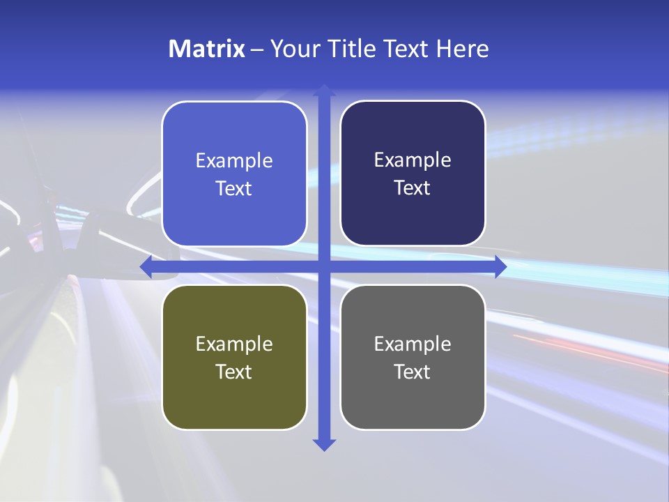 Wheel Reflection Side PowerPoint Template