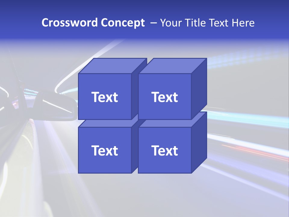Wheel Reflection Side PowerPoint Template