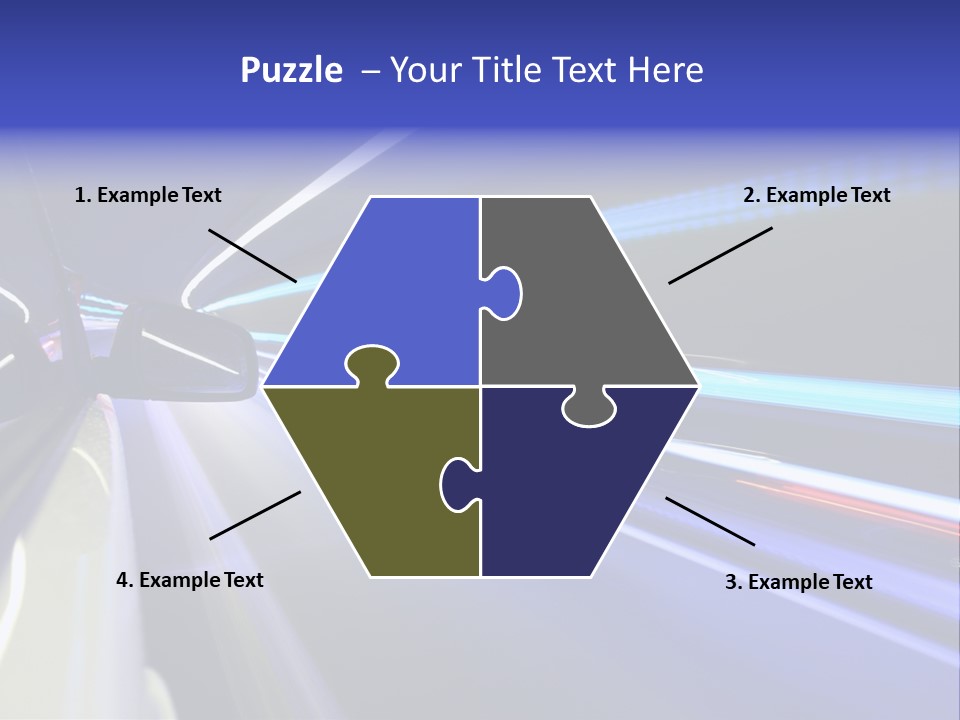 Wheel Reflection Side PowerPoint Template