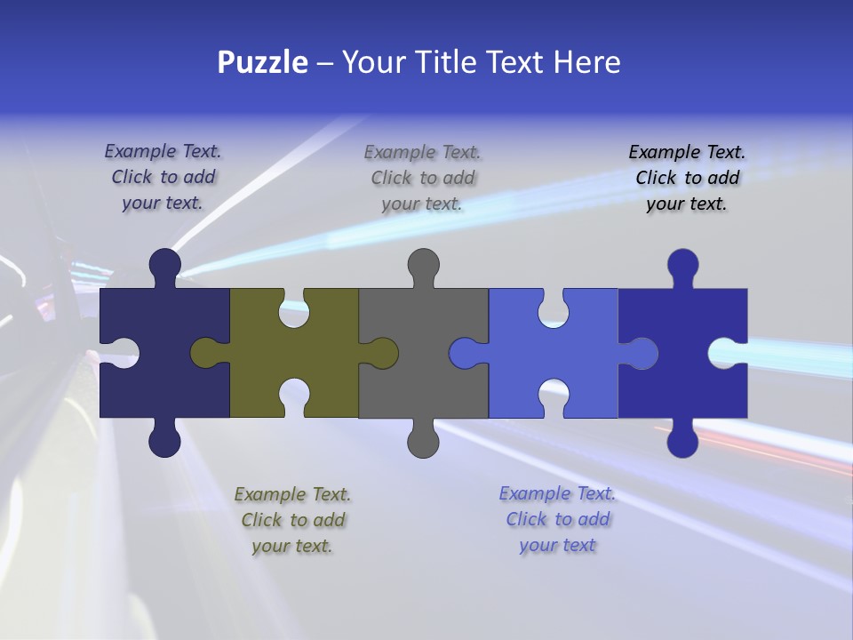 Wheel Reflection Side PowerPoint Template