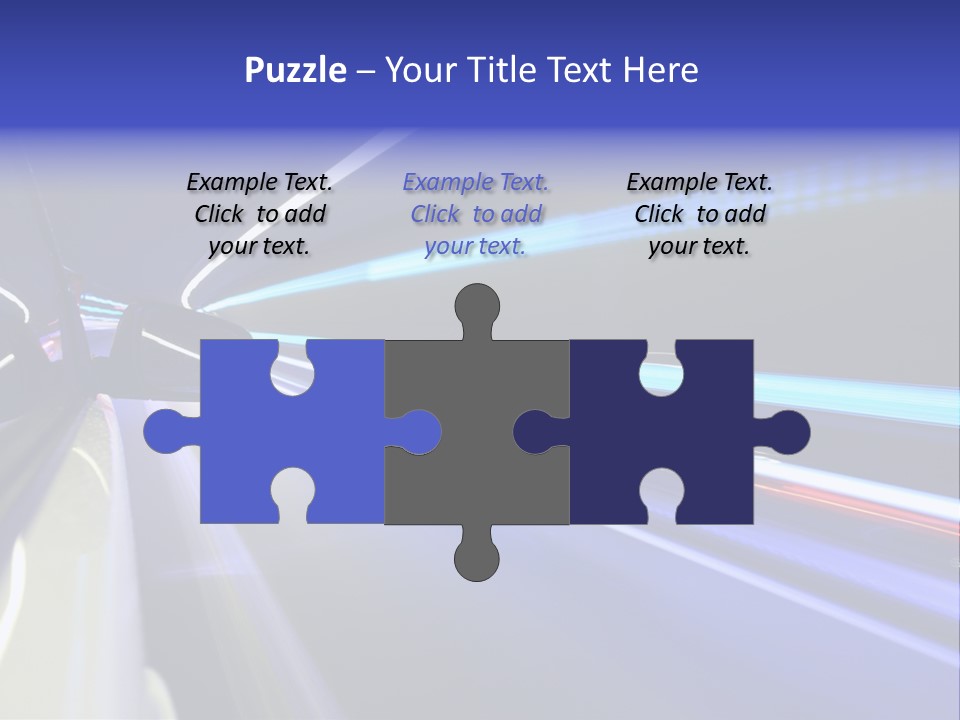 Wheel Reflection Side PowerPoint Template