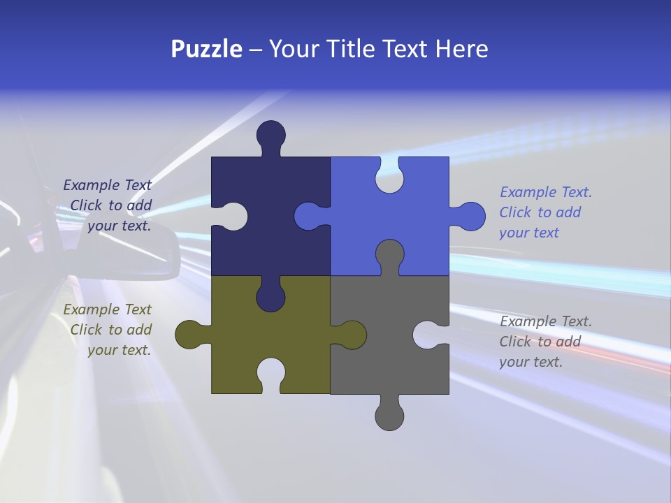 Wheel Reflection Side PowerPoint Template