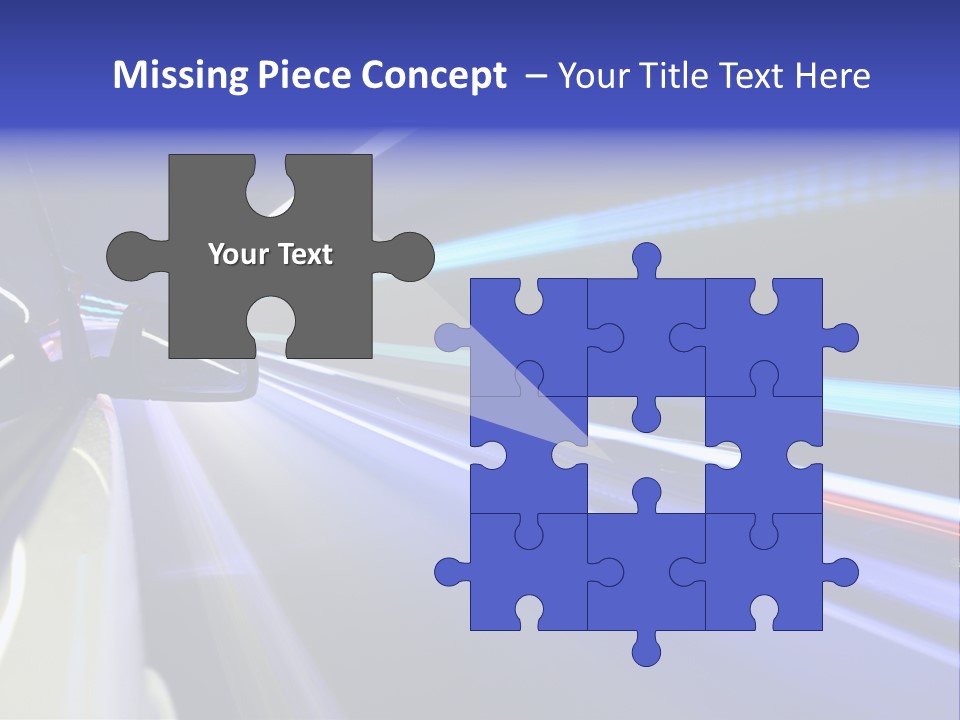 Wheel Reflection Side PowerPoint Template