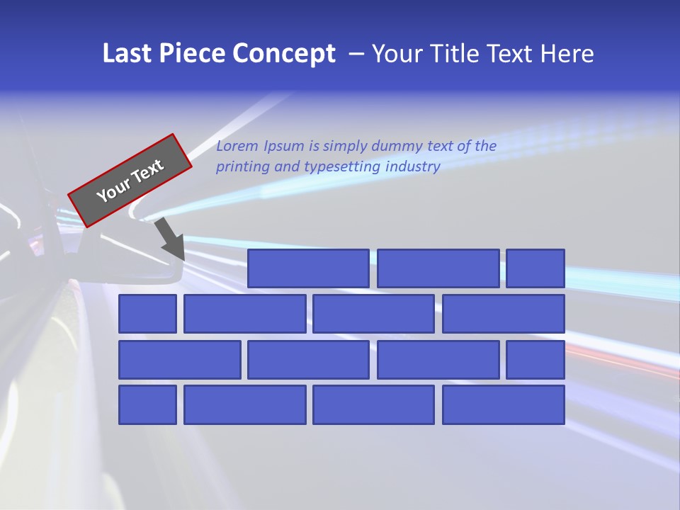 Wheel Reflection Side PowerPoint Template