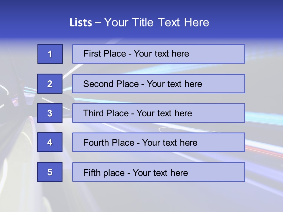 Wheel Reflection Side PowerPoint Template