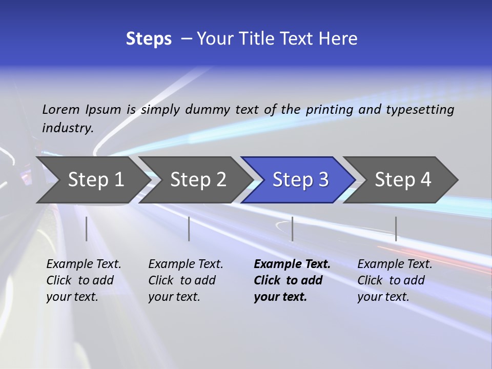 Wheel Reflection Side PowerPoint Template