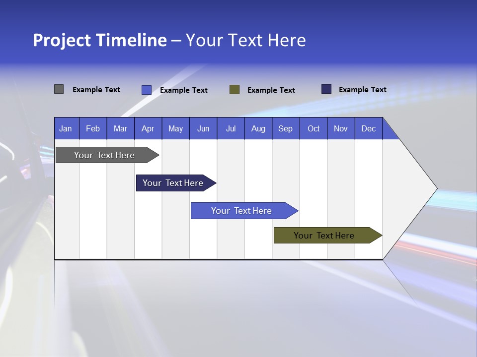 Wheel Reflection Side PowerPoint Template