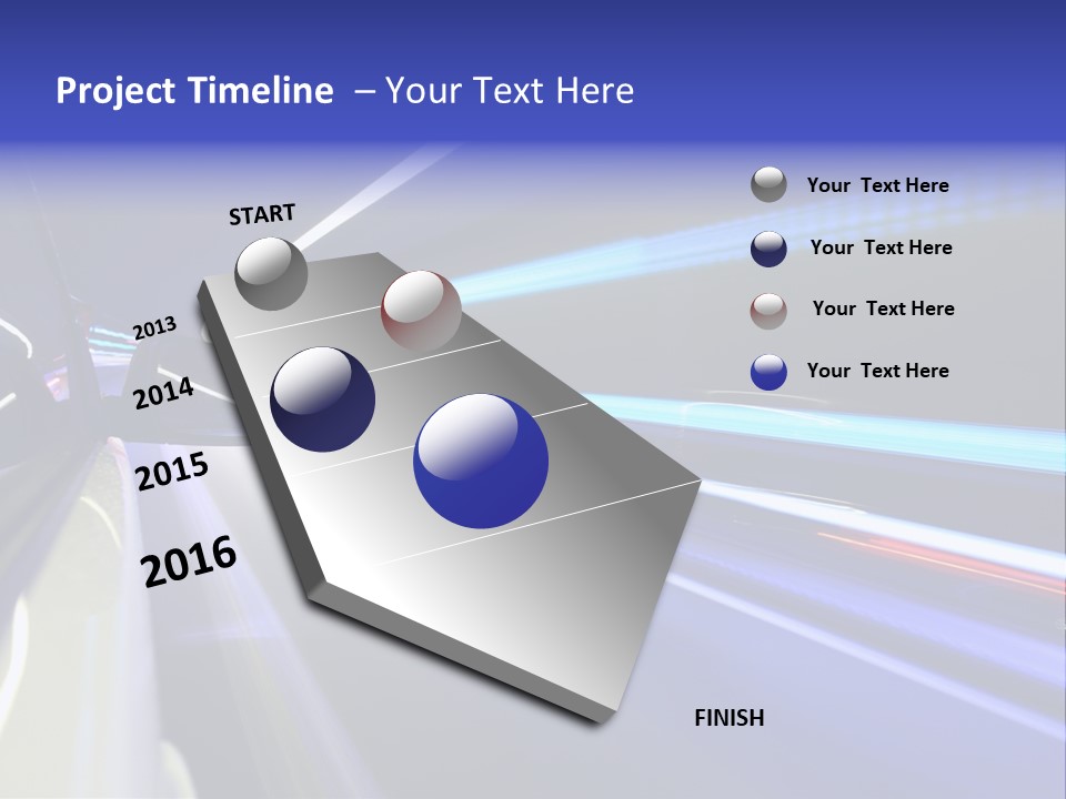 Wheel Reflection Side PowerPoint Template