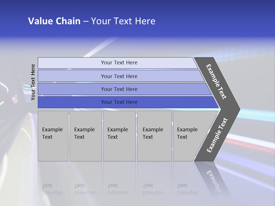 Wheel Reflection Side PowerPoint Template