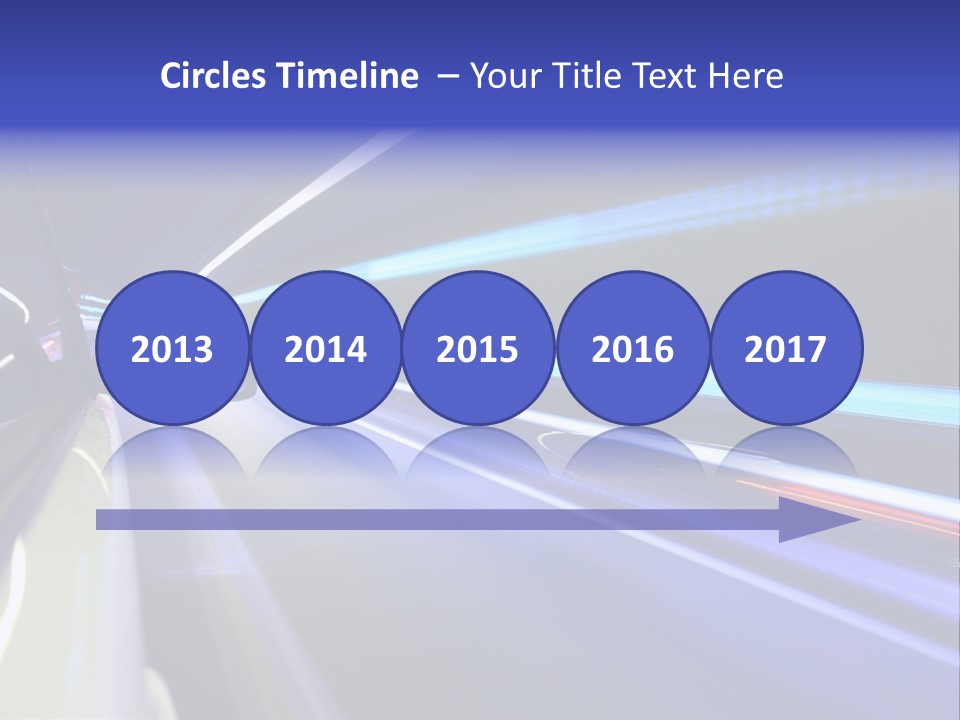 Wheel Reflection Side PowerPoint Template