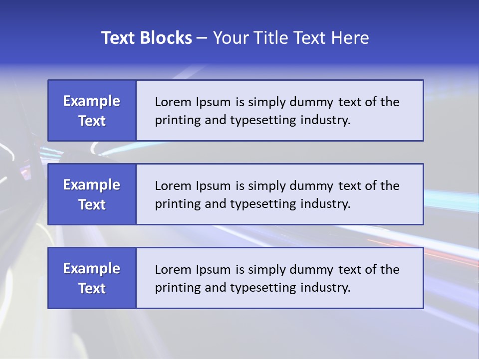 Wheel Reflection Side PowerPoint Template