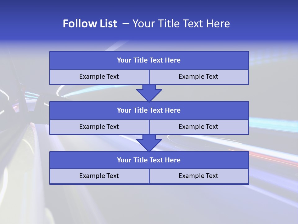 Wheel Reflection Side PowerPoint Template