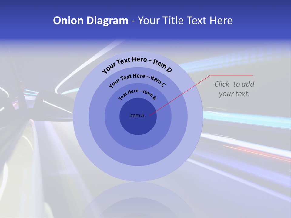 Wheel Reflection Side PowerPoint Template