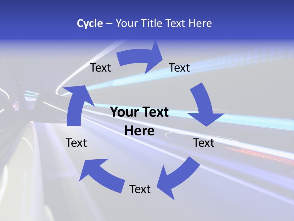 Wheel Reflection Side PowerPoint Template