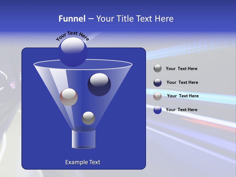 Wheel Reflection Side PowerPoint Template