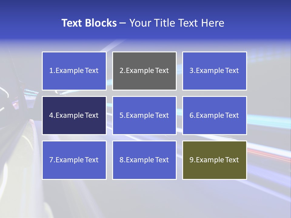 Wheel Reflection Side PowerPoint Template