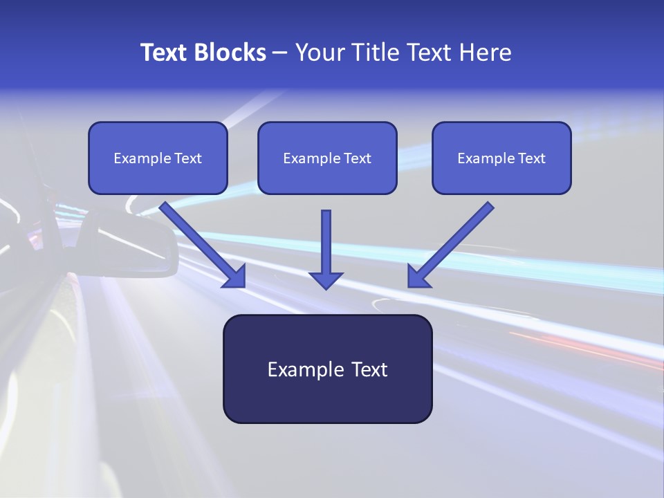 Wheel Reflection Side PowerPoint Template