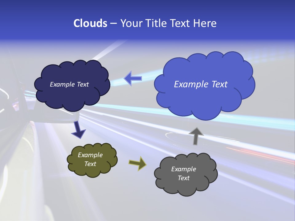 Wheel Reflection Side PowerPoint Template