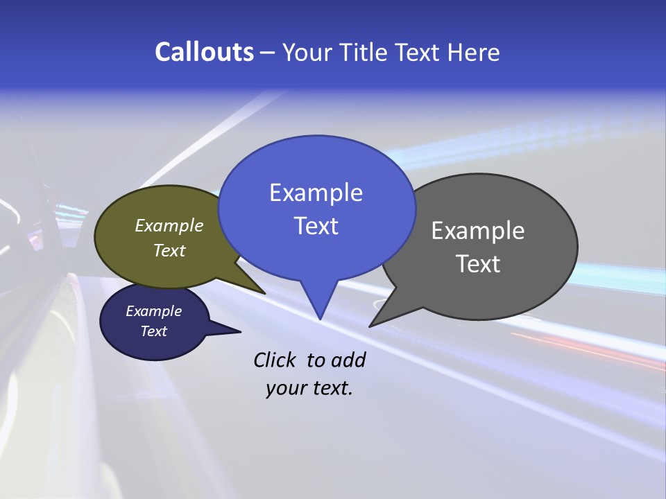 Wheel Reflection Side PowerPoint Template