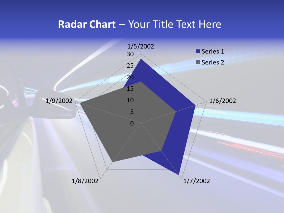 Wheel Reflection Side PowerPoint Template
