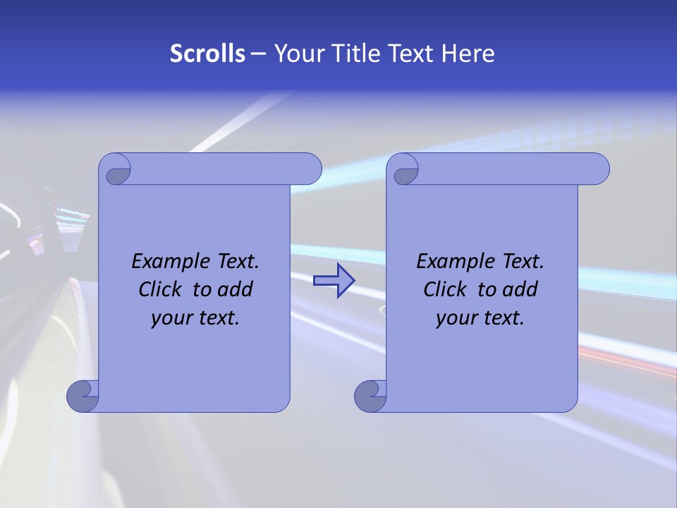 Wheel Reflection Side PowerPoint Template