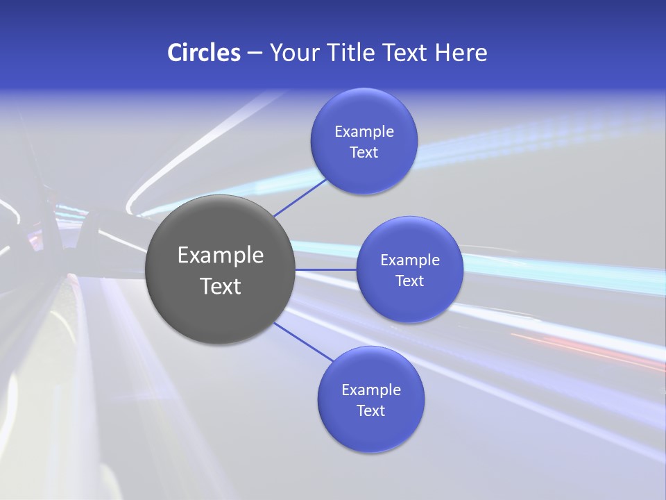 Wheel Reflection Side PowerPoint Template