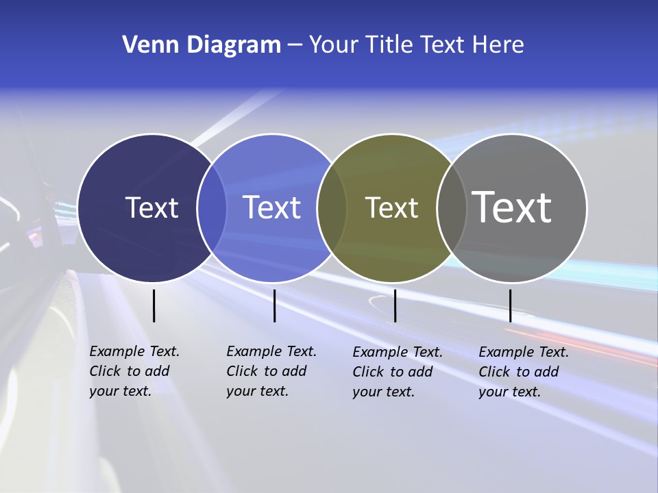 Wheel Reflection Side PowerPoint Template