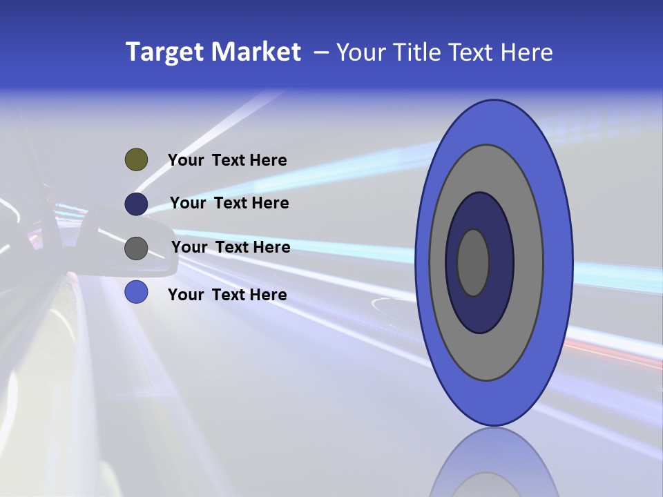 Wheel Reflection Side PowerPoint Template