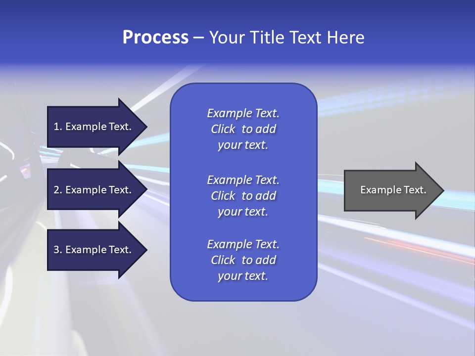 Wheel Reflection Side PowerPoint Template