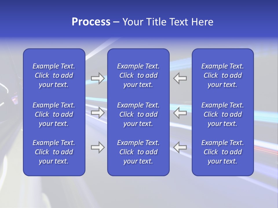 Wheel Reflection Side PowerPoint Template