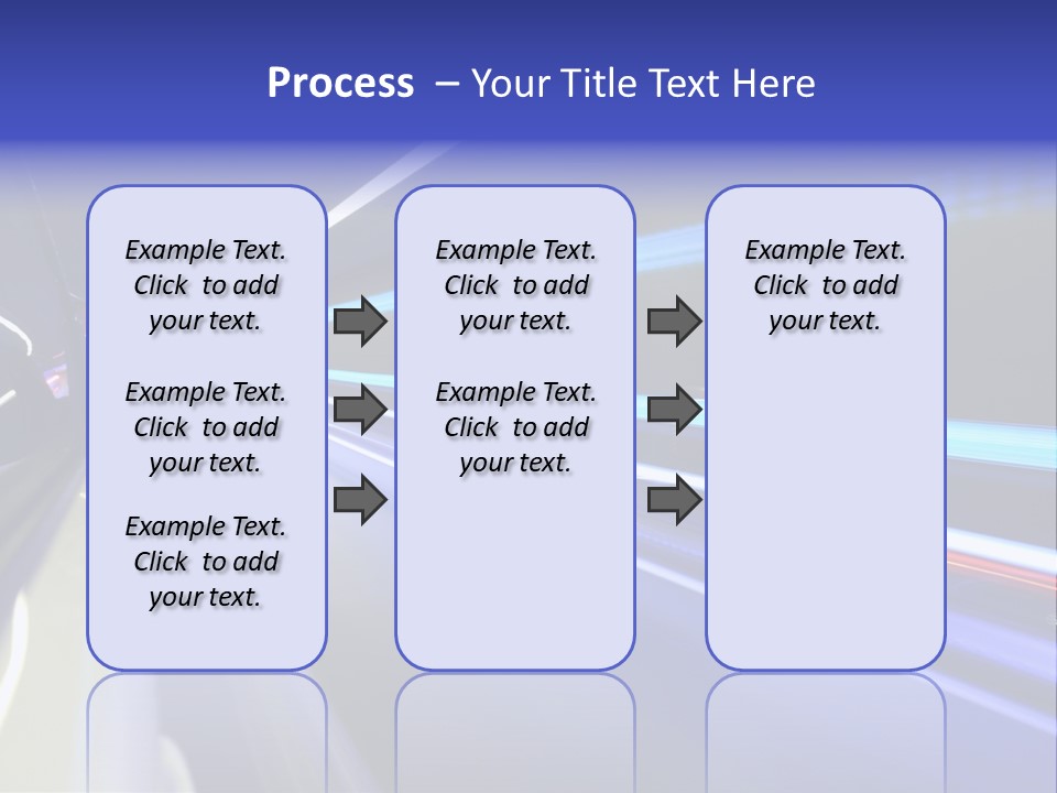 Wheel Reflection Side PowerPoint Template