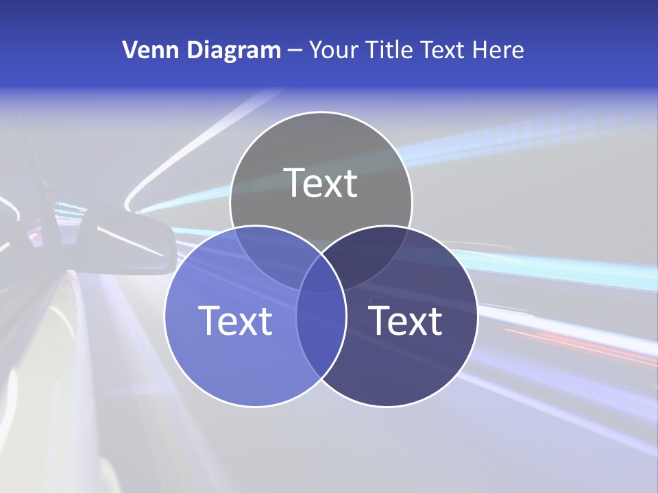 Wheel Reflection Side PowerPoint Template