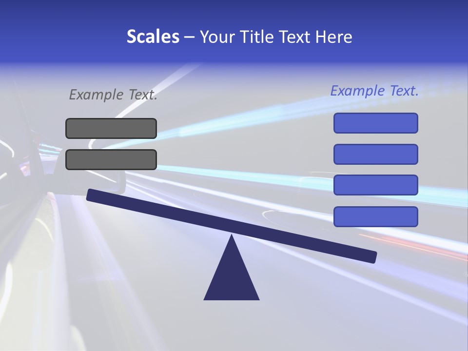Wheel Reflection Side PowerPoint Template