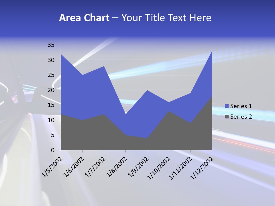 Wheel Reflection Side PowerPoint Template