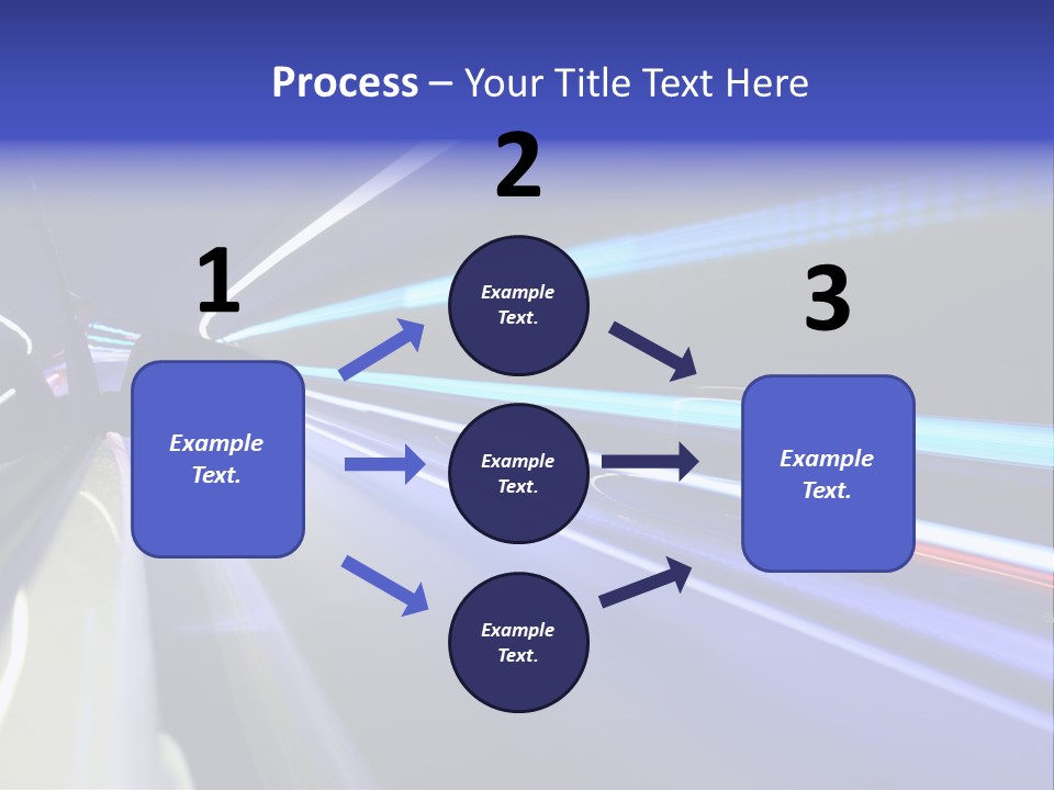 Wheel Reflection Side PowerPoint Template