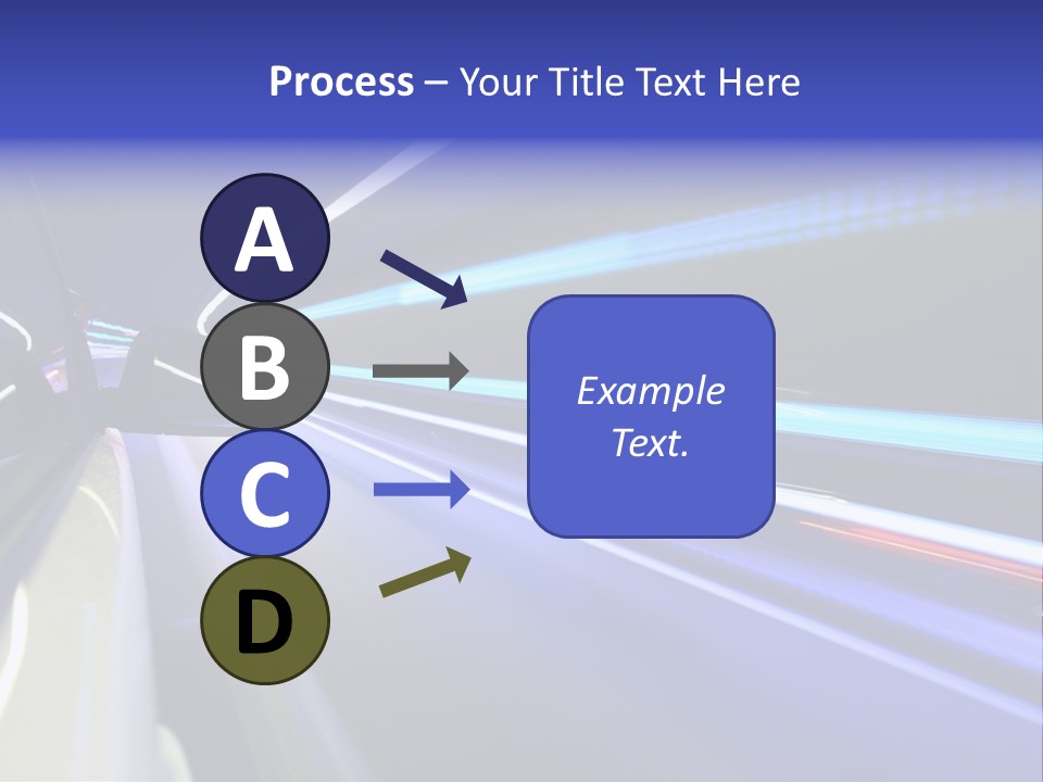 Wheel Reflection Side PowerPoint Template