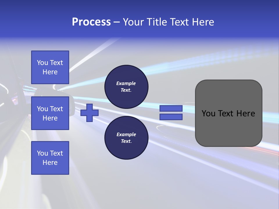Wheel Reflection Side PowerPoint Template