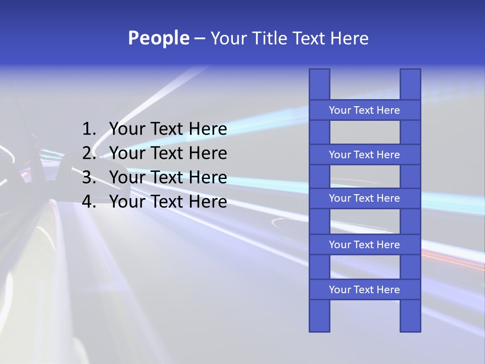 Wheel Reflection Side PowerPoint Template