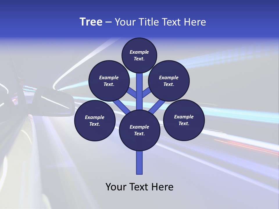 Wheel Reflection Side PowerPoint Template