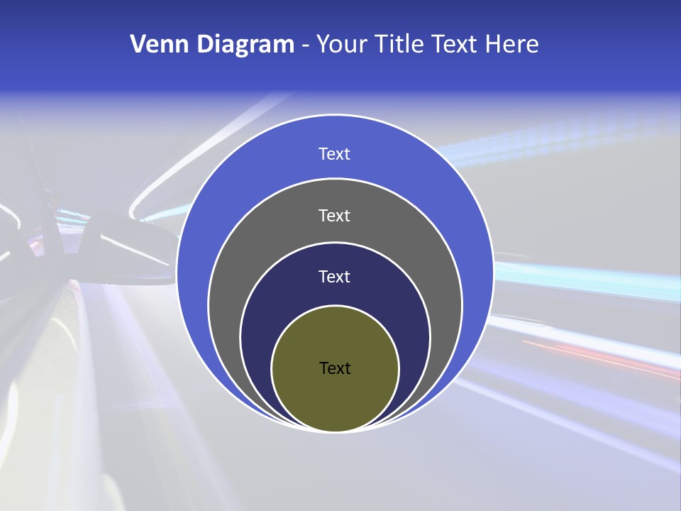 Wheel Reflection Side PowerPoint Template