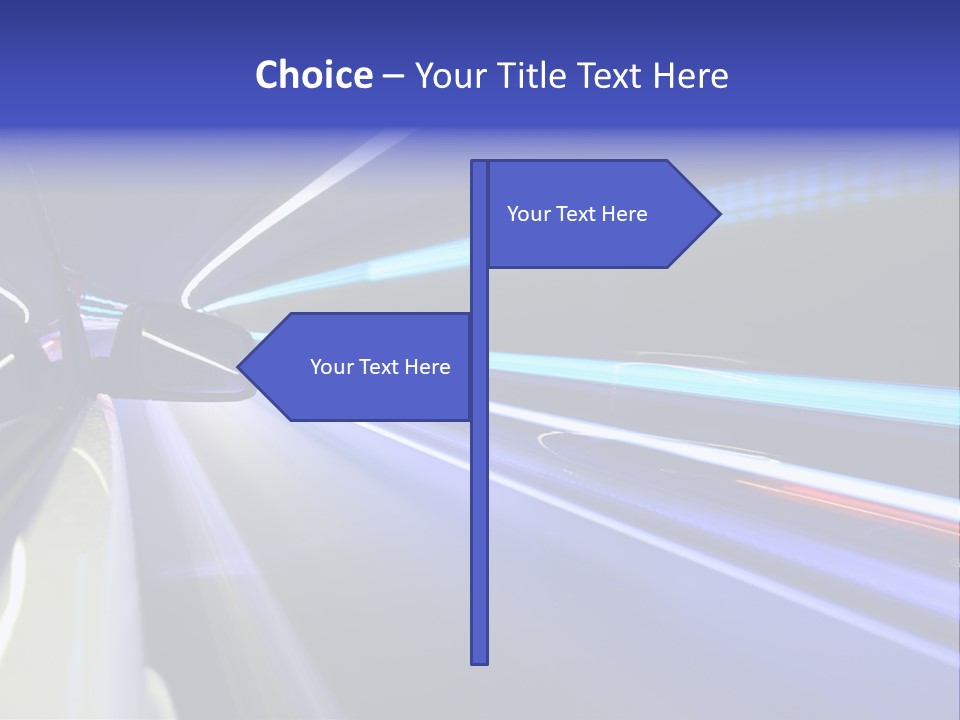 Wheel Reflection Side PowerPoint Template