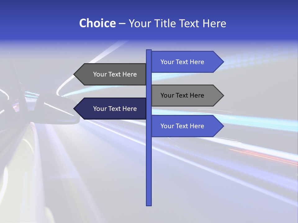 Wheel Reflection Side PowerPoint Template