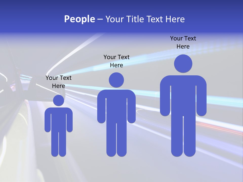 Wheel Reflection Side PowerPoint Template