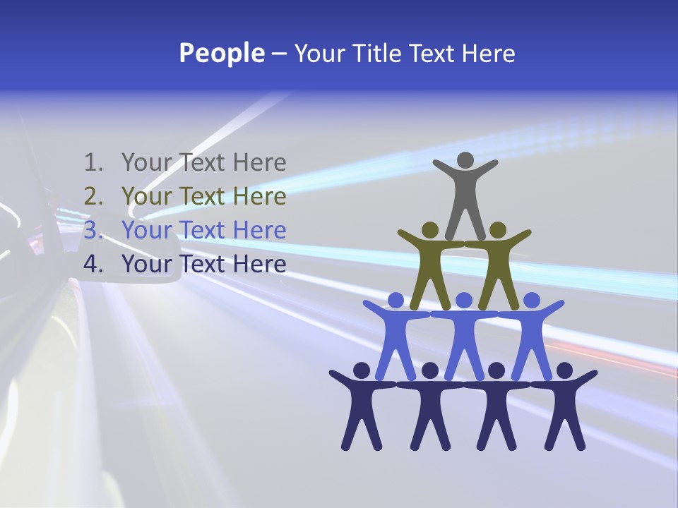 Wheel Reflection Side PowerPoint Template