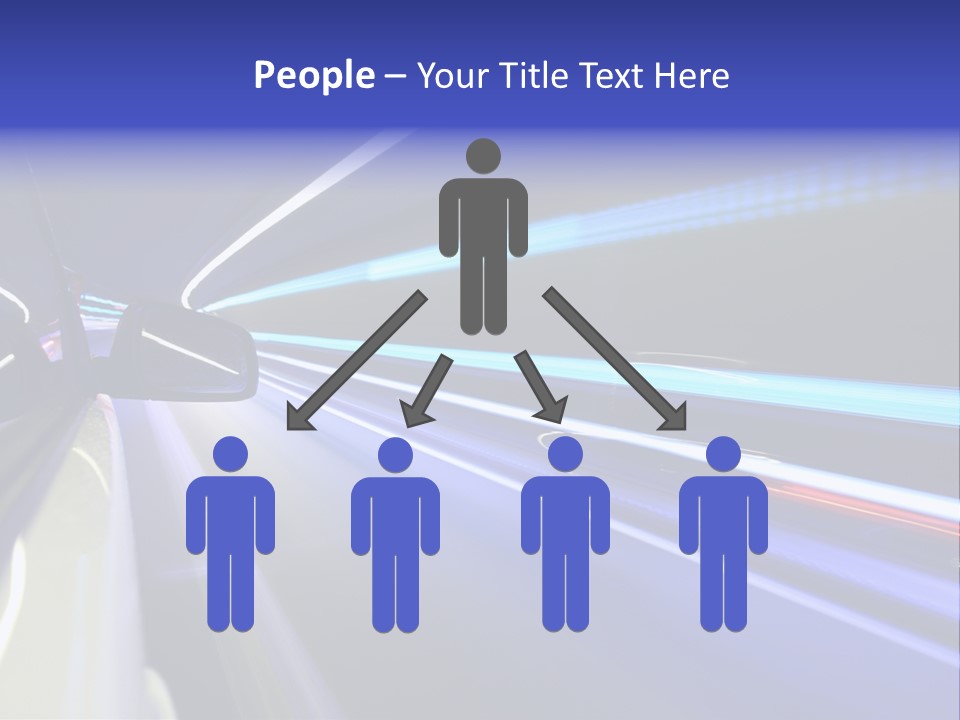 Wheel Reflection Side PowerPoint Template