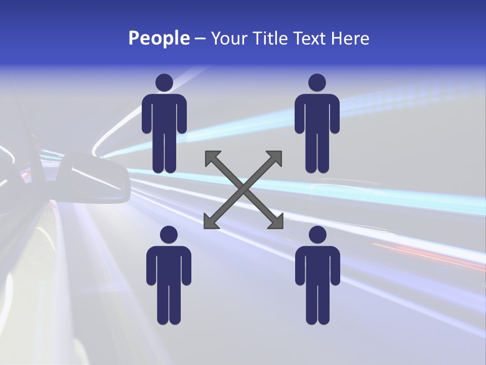 Wheel Reflection Side PowerPoint Template
