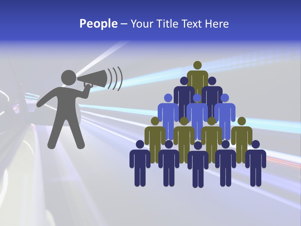 Wheel Reflection Side PowerPoint Template