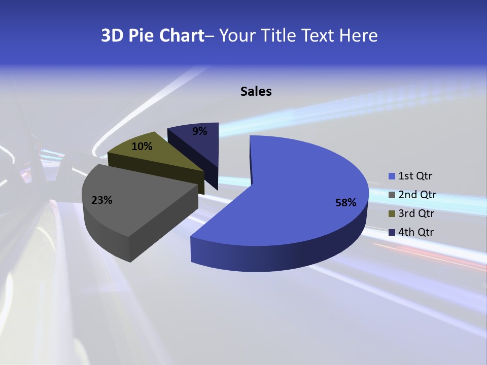 Wheel Reflection Side PowerPoint Template