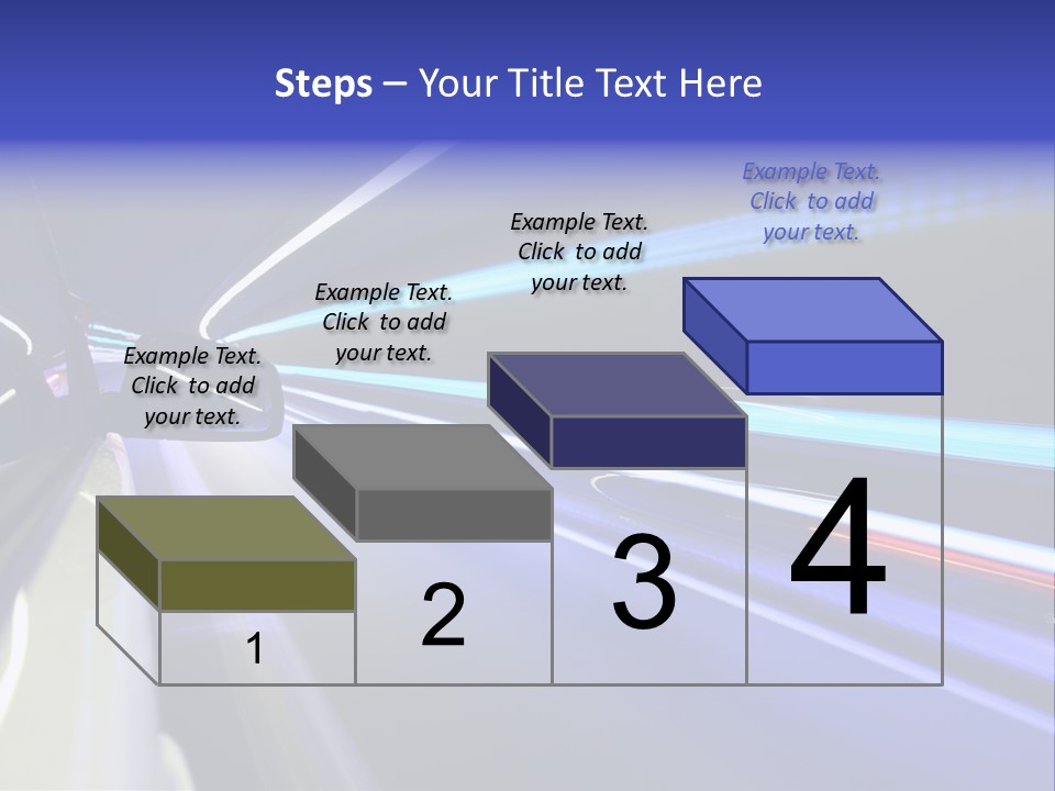 Wheel Reflection Side PowerPoint Template