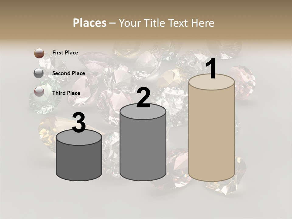 Stone Rendering Jewelry PowerPoint Template